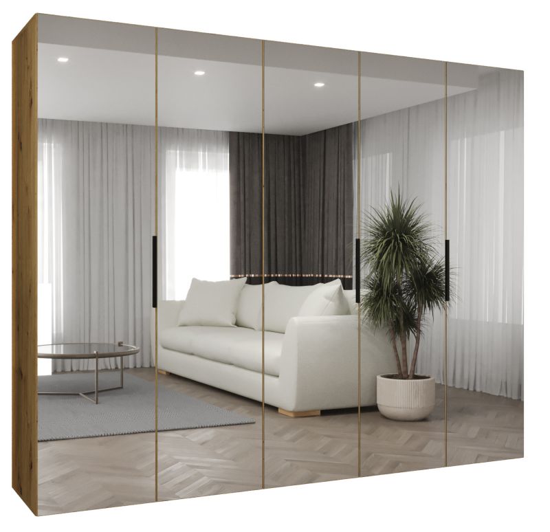 Szafa uchylna Abiks MARBELLA 3 250 wys 202 cm Artisan + Czarny 1 szt