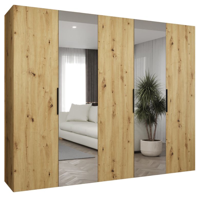 Szafa uchylna Abiks MARBELLA 2 250 wys 202 cm Artisan + Czarny 1 szt