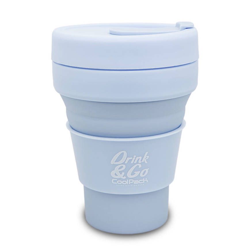 COOLPACK - KUBEK SILIKONOWY - 355 ml - PASTEL / POWDER BLUE