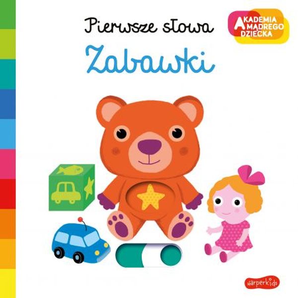 Książeczka "Zabawki" z ruchomymi elementami-seria Pierwsze słowa