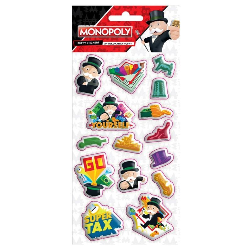 Diakakis NAKLEJKI WYPUKŁE MONOPOLY