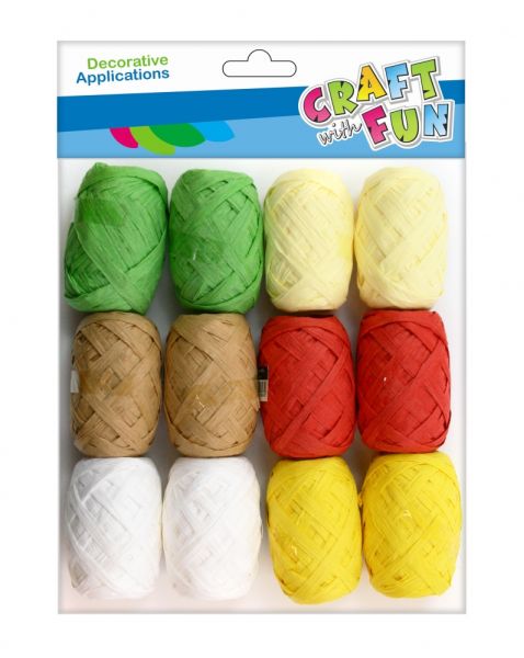 OZDOBA DEK TASMA RAFIA 10M/6KOL CF 12/360