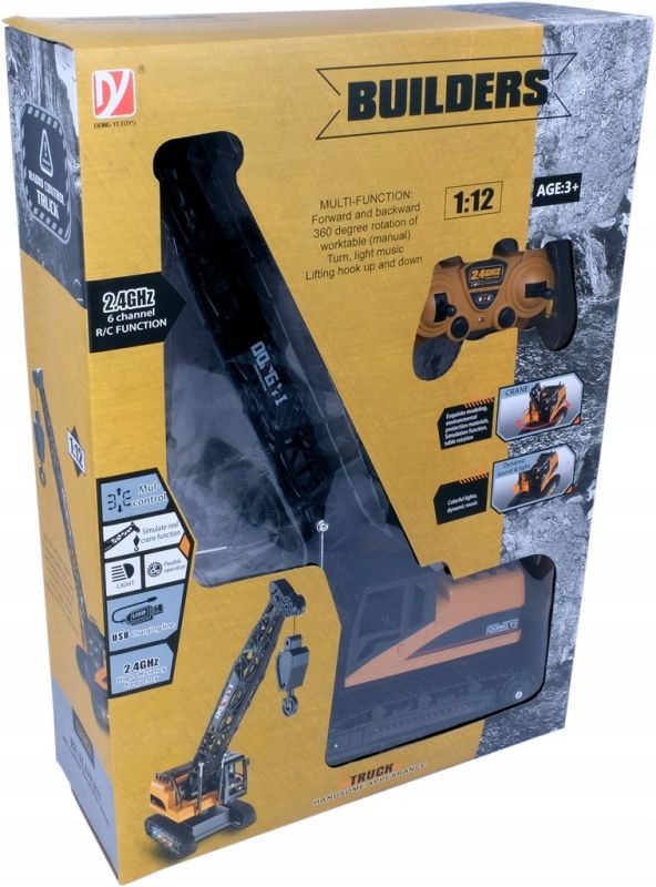 Dźwig R/C 1:12, Ładowanie USB 36x51x13 Madej