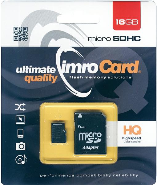 IMRO Micro SDHC 16GB class 4 - Henryx24