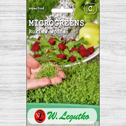 1 szt, Microgreens Rukiew wodna Legutko - Nasiona: Ilość w opakowaniu: 2 g