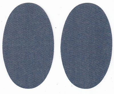 łaty poliestrowe termoprzylepne 2 szt. kol. jeans 220 jasny niebieski