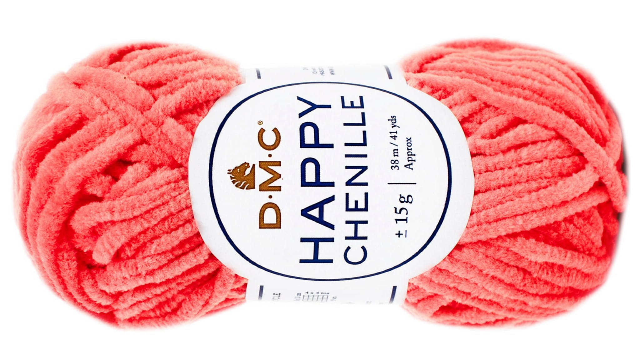 WŁÓCZKA HAPPY CHENILLE DMC kol. 32 koralowy