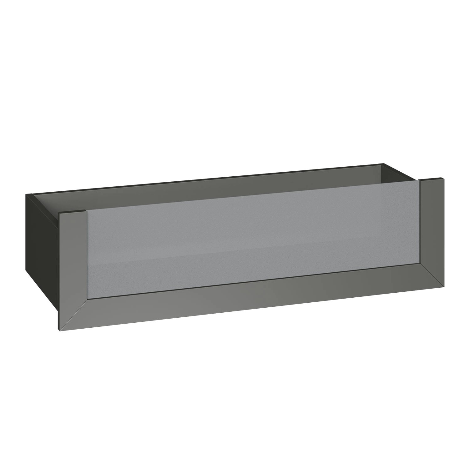 Szuflada grafit ze szklanym frontem 100 x 25 cm Garderoby/Szafy Modułowe