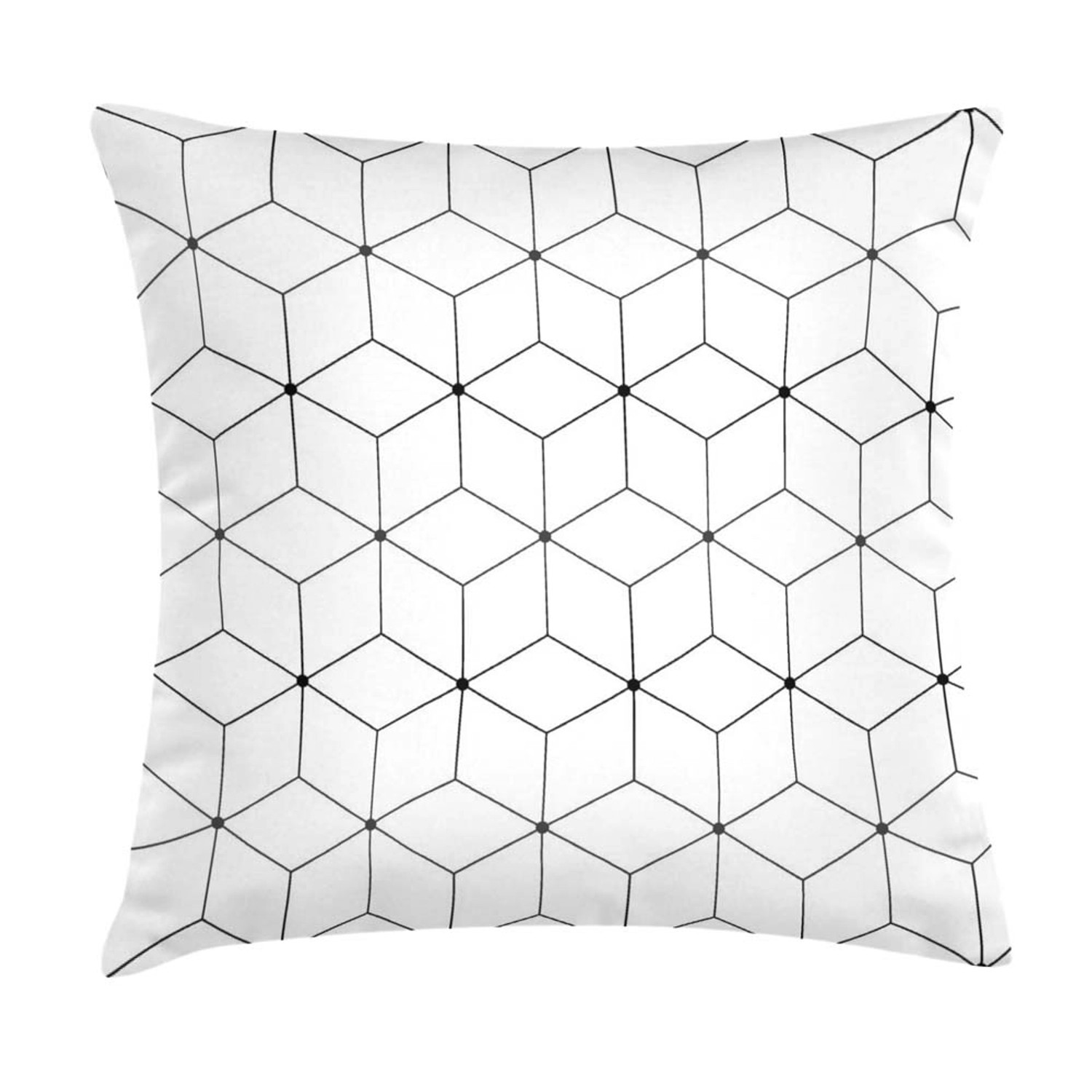 Poduszka CUBES biała 45 cm x 45 cm