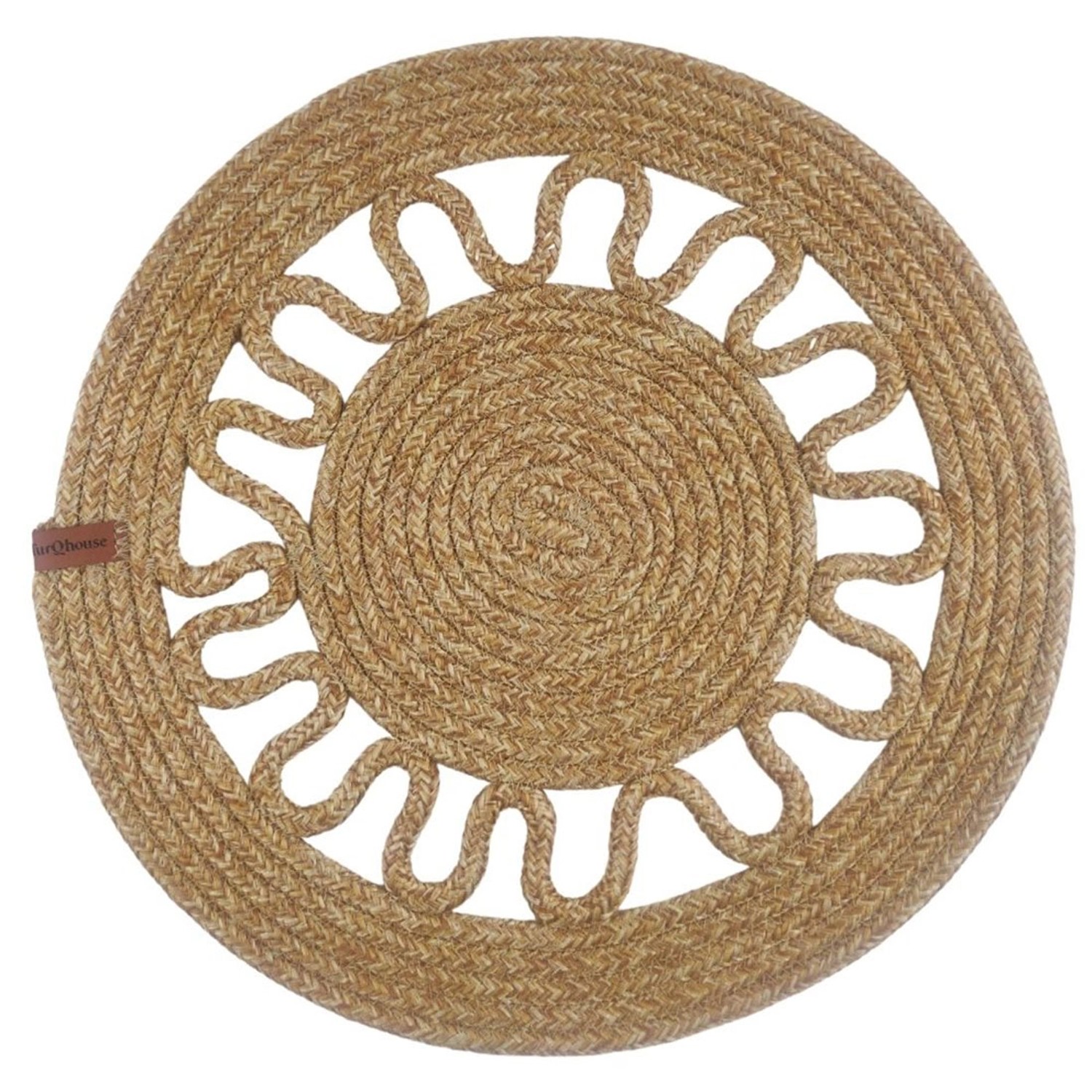 Podkładka na stół BOHO śr. 35 cm naturalna