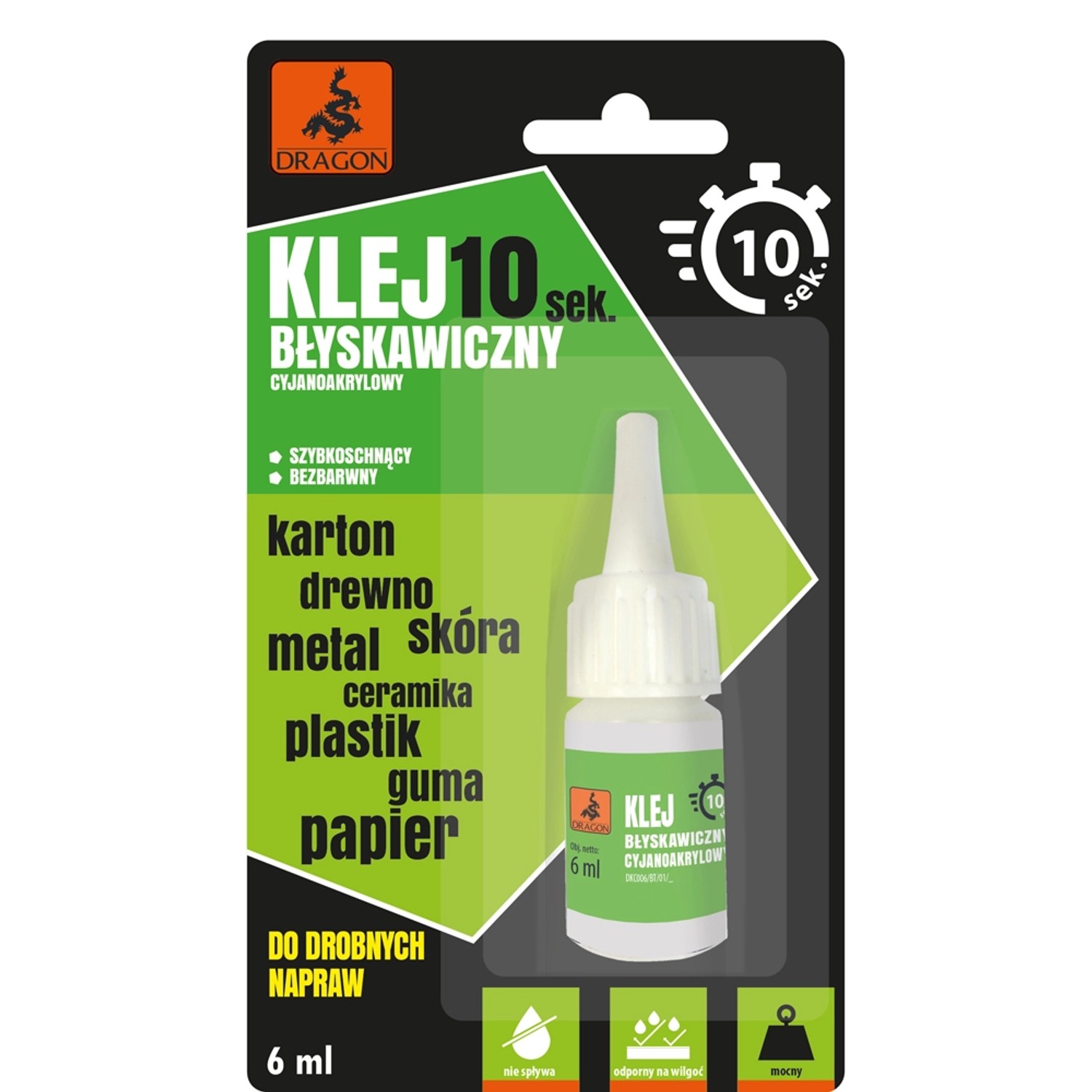 Dragon Klej cyjanoakrylowy 6 ml