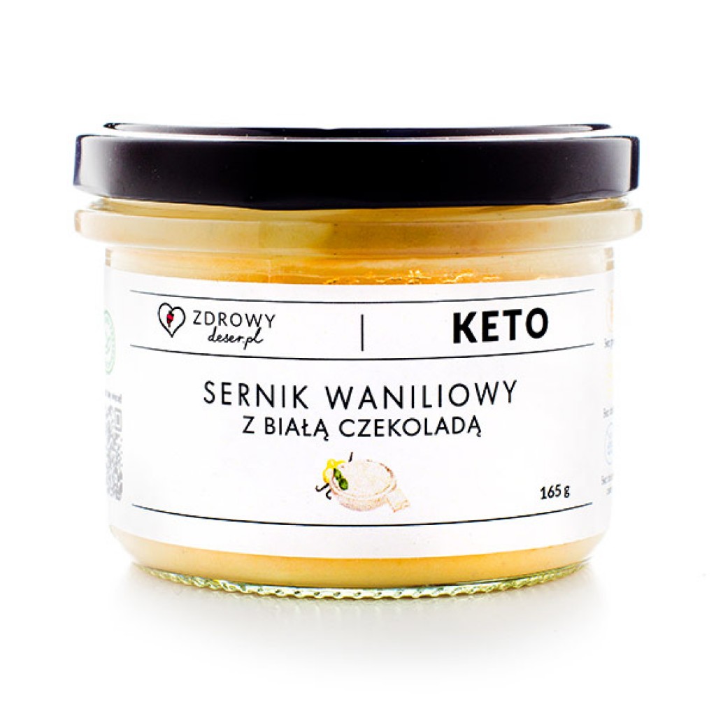 Keto sernik waniliowy bez cukru, bez glutenu i laktozy 165 gram
