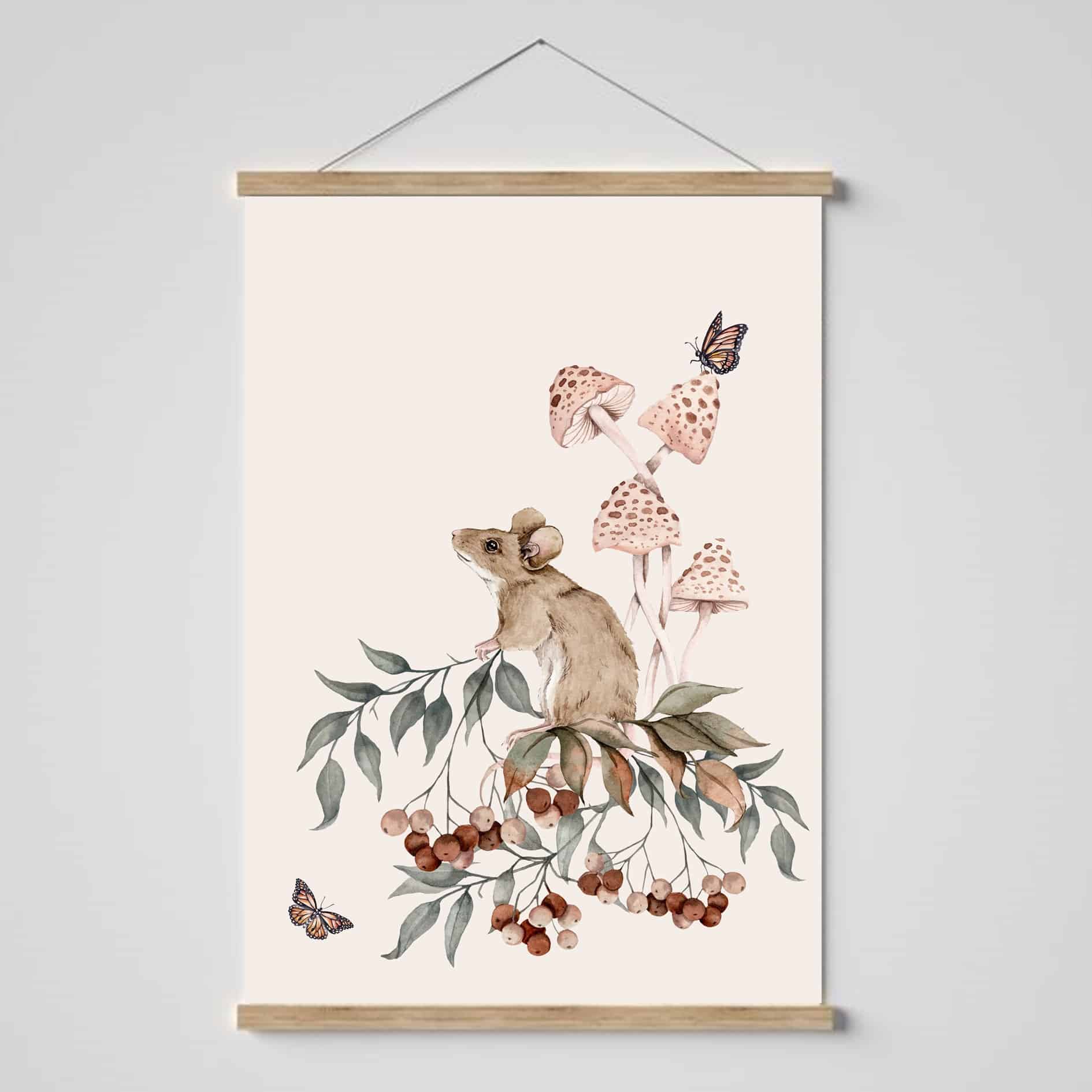 Plakat Tiny Forest Myszka - Sam plakat A3