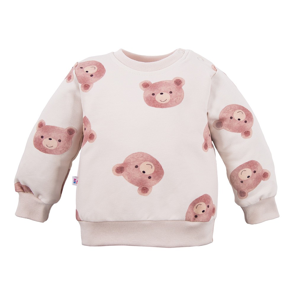 Bluza dziecięca ecru w duże misie EV
