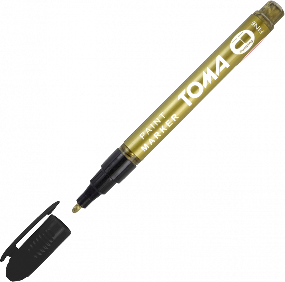 Marker olejowy Toma TO-441, okrągła, fine, 1.5mm, złoty