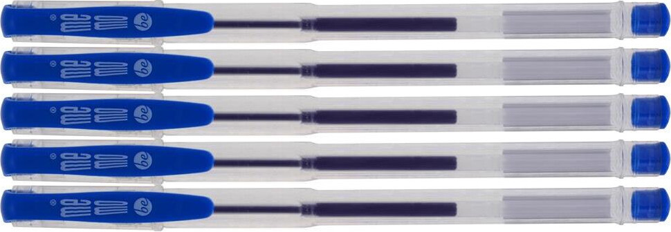 5x Długopis żelowy MemoBe, 0.7mm, niebieski