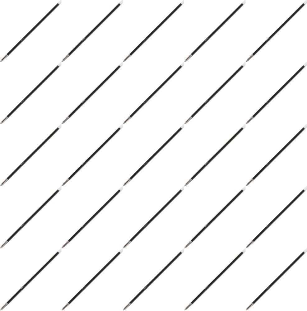 25x Wkład LE015 do długopisu D.Rect, 294, 0.7mm, czarny