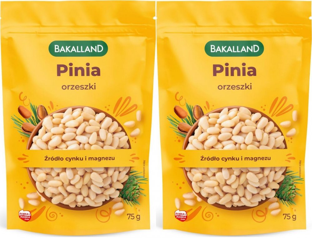2x Orzechy pinii Bakalland, 75g