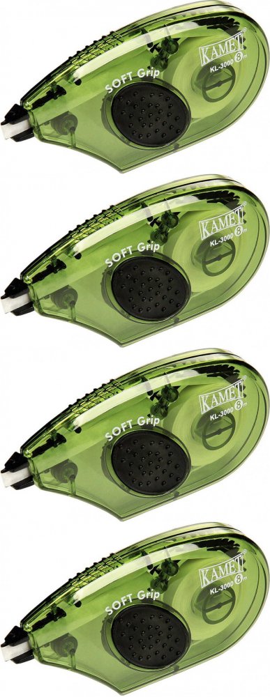 4x Korektor w taśmie Kamet KL-3000, myszka, korekcja boczna, 5mmx8m