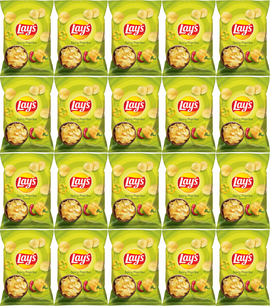 20x Chipsy Lay's Spicy Paprika, pikantna papryka, 130g