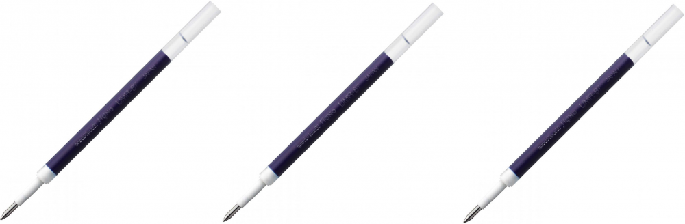 3x wkład UMR-87 do długopisu żelowego Uni, UMN-152/UMN-207, 0.7mm, niebieski