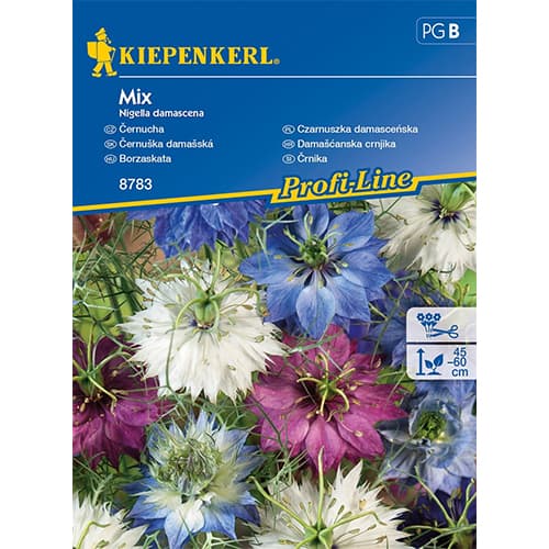 1 pac, Negrilică (Nigella damascena) mix multicolor - Semințe: Mod de ambalare: 1 pac