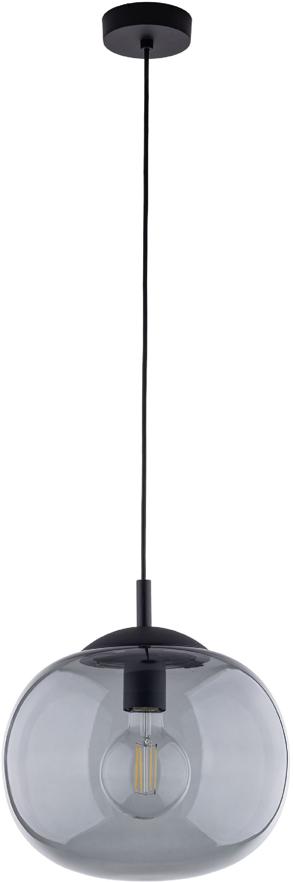TK Lighting Vibe lampa wisząca 1x15 W czarna 4972