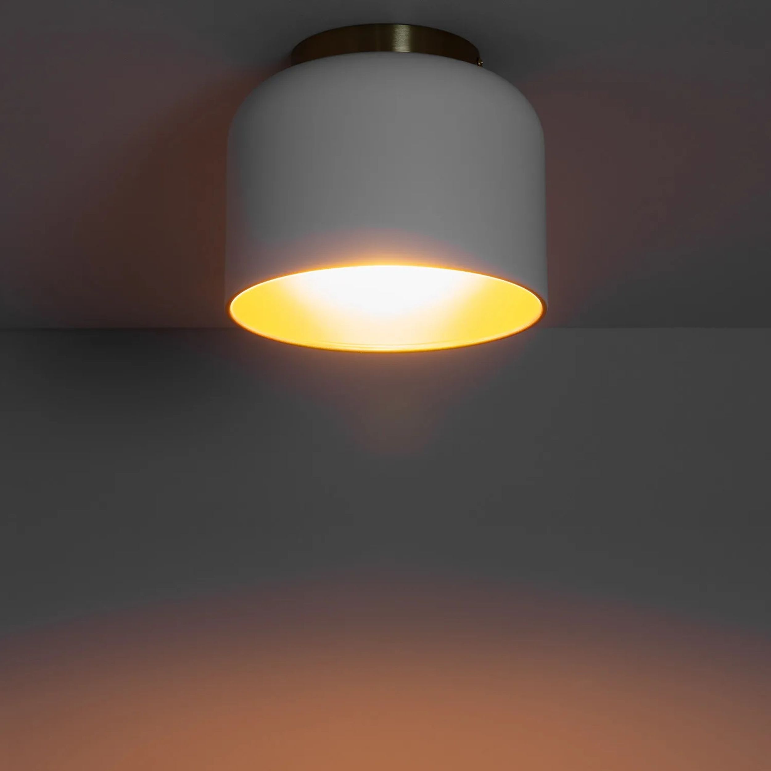 Abruzzo Mistica Accardi lampa podsufitowa 1x40W biały/złoty ABR-PA-E27