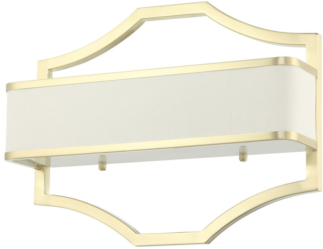 Orlicki Design Gerdo Parette Old Gold kinkiet 2x12W LED złoty/biały OR84511