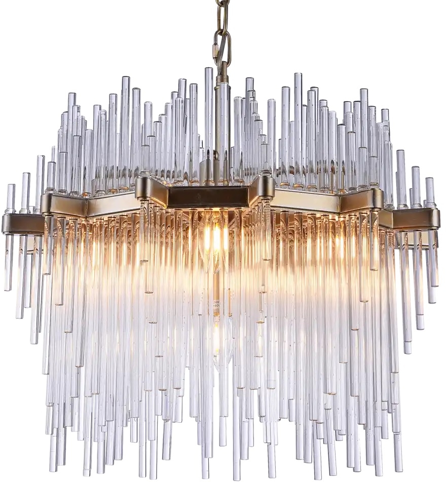 CosmoLight Reykjavik lampa wisząca 7x60W szampan P07097CP