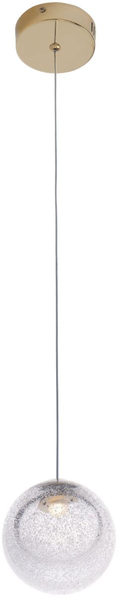 MaxLight Zoe lampa wisząca 1x1,5W LED złoty/przezroczysty P0389 - Wysyłka w 24h