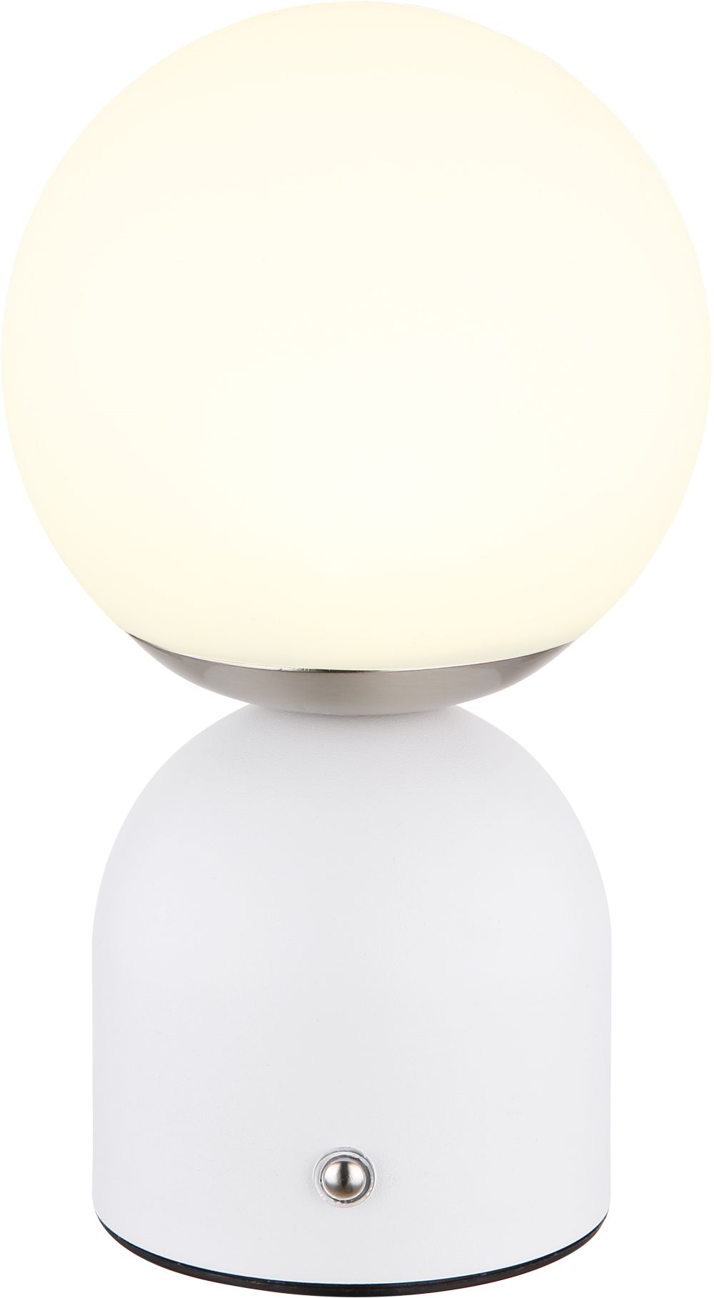 Globo Lighting Julsy lampa stołowa 1x2,5W LED biały mat/nikiel mat 21006W