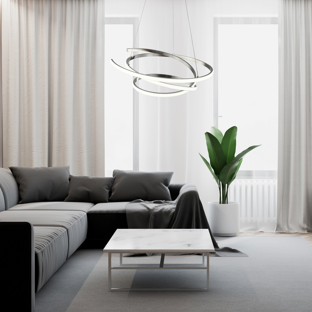 Rabalux Esilda lampa wisząca 1x42W LED chrom/biały 72020