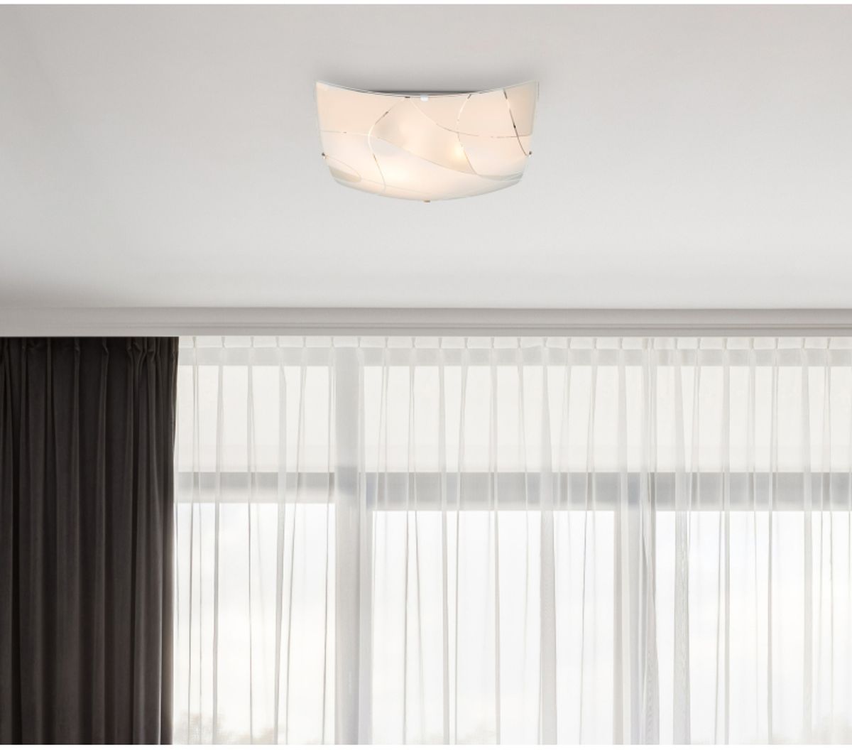 Globo Lighting Paranja plafon 2x60W biały/szkło satynowe 40403-2
