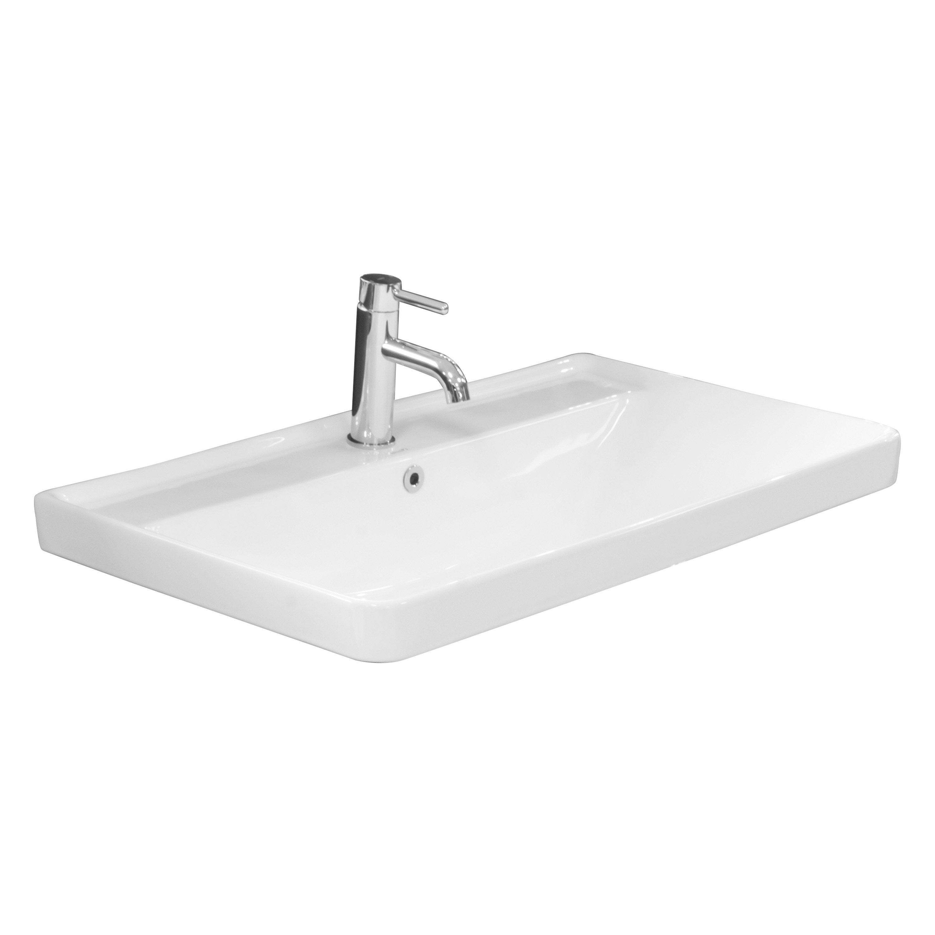 LaVita Nevada 80 umywalka 81,5x47,5 cm meblowa biały połysk - Wysyłka w 24h