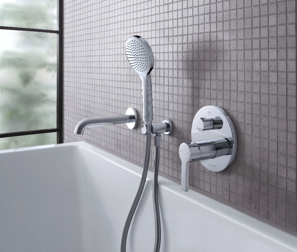 Duravit C.1 wylewka wannowa chrom C15240010010