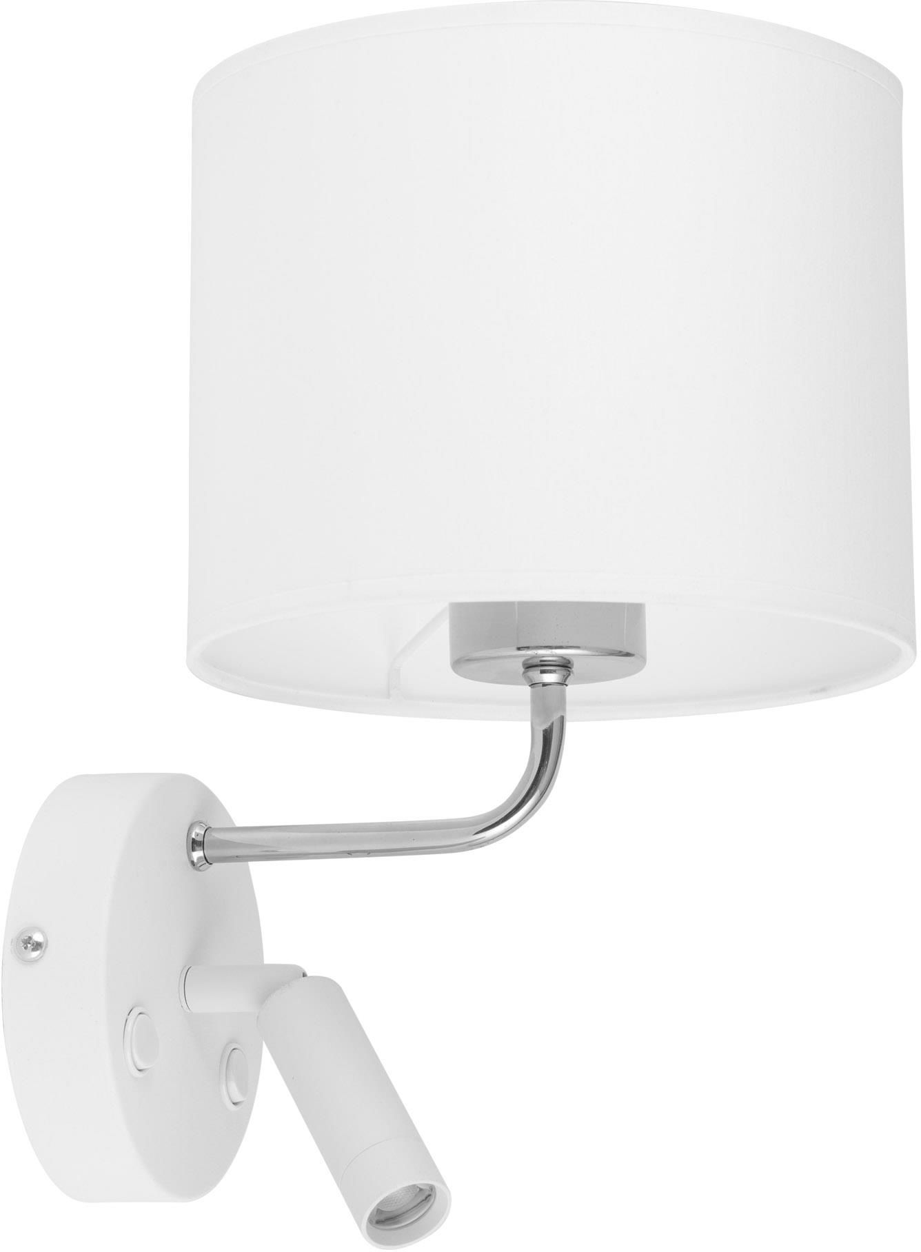 TK Lighting Richi kinkiet 1x60W+1x6W biały 4236