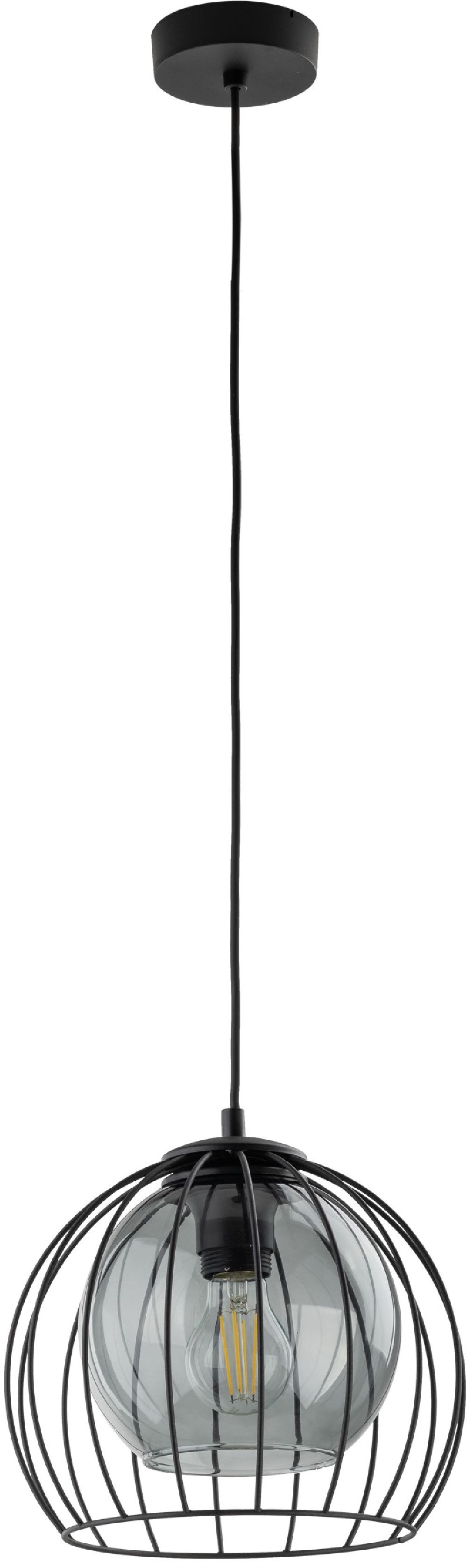 TK Lighting Universo lampa wisząca 1x15 W czarna 3154