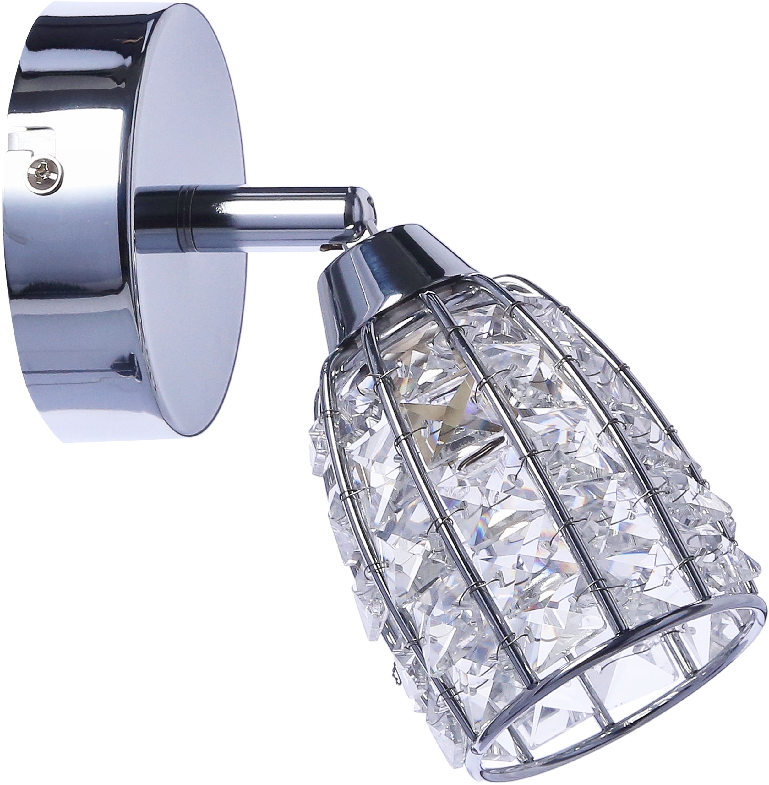 Candellux Shiba kinkiet 1x15W chrom/przezroczysty 91-13385