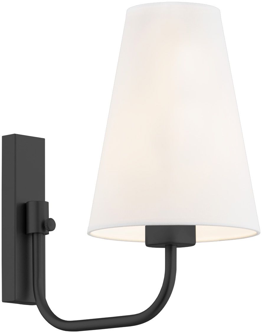Argon Safiano kinkiet 1x15W biały/czarny 8376