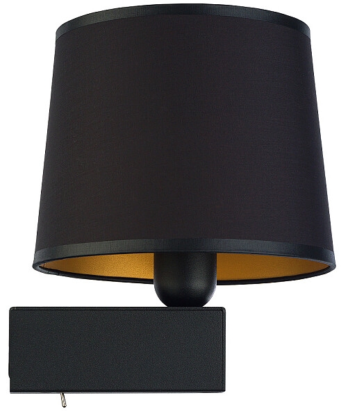 Nowodvorski Lighting Chillin kinkiet 1x10 W czarny-złoty 8197