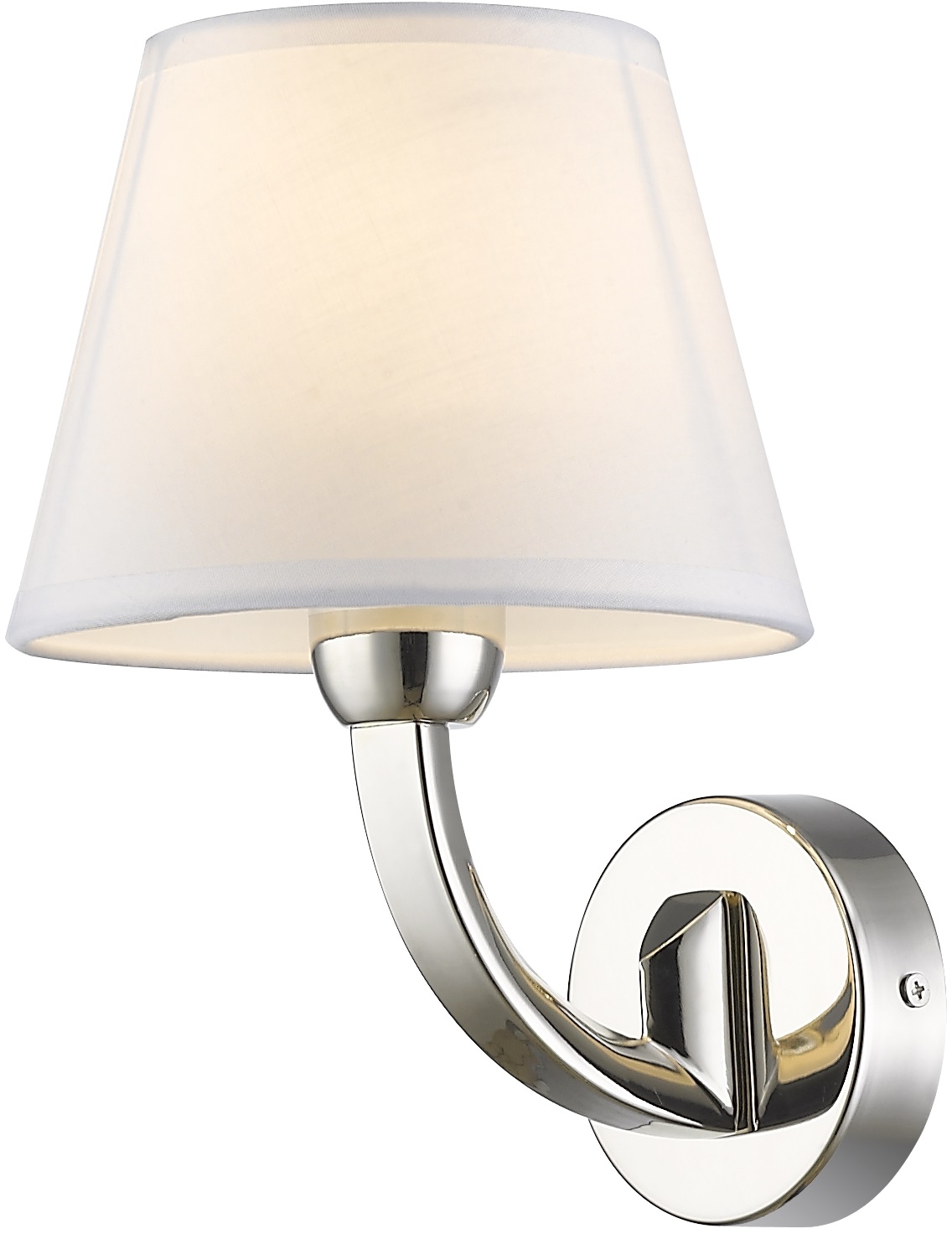 CosmoLight Atlanta kinkiet 1x40 W biały-nikiel W01827NI-WH - Wysyłka w 24h