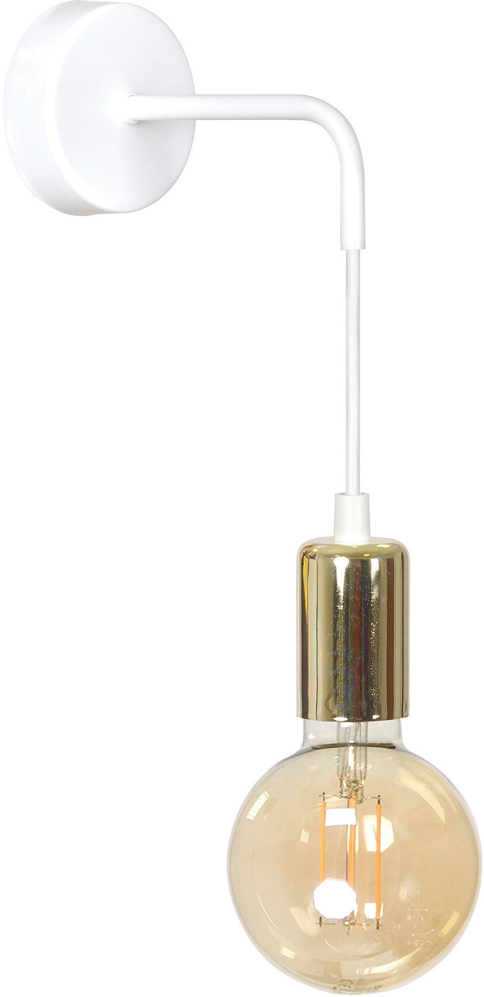 Emibig Vesio kinkiet 1x15 W biały-złoty 786/K1 - Wysyłka w 24h