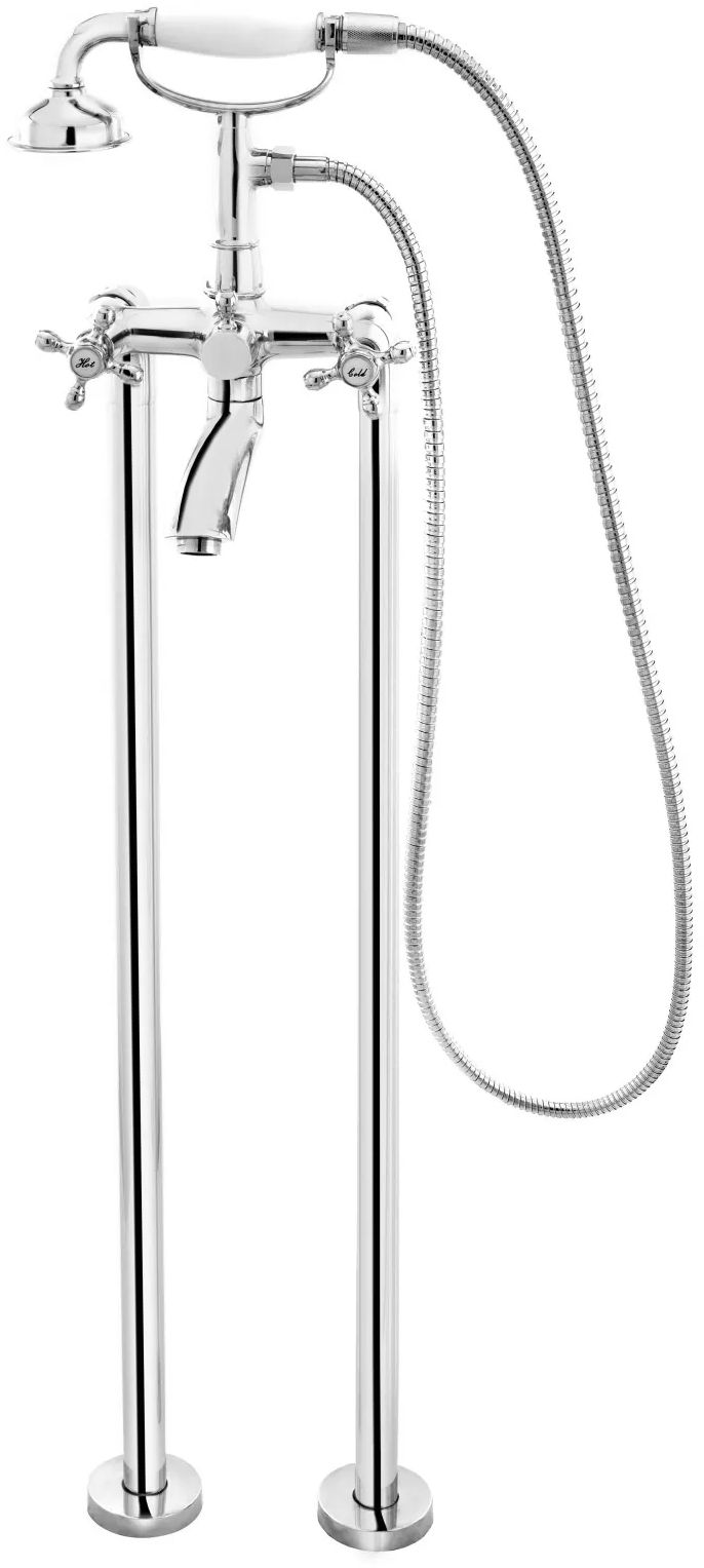 FDesign Lacrima bateria wannowo-prysznicowa wolnostojąca chrom FD1-LRA-11F-11