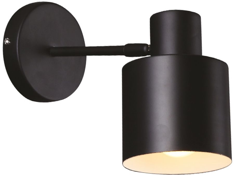 MaxLight Black kinkiet 1x60W czarny W0188