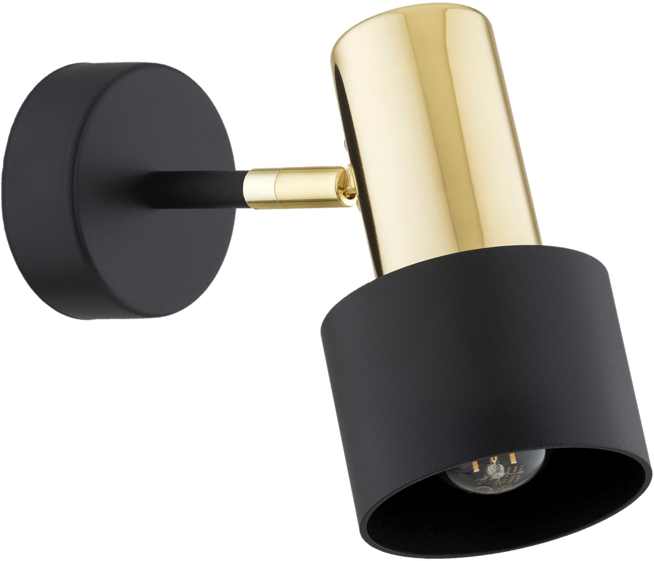 Argon Doria kinkiet 1x15W czarny/mosiądz 4265