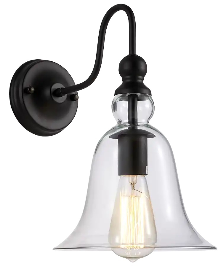 CosmoLight Paris kinkiet 1x40 W czarny W01796BK
