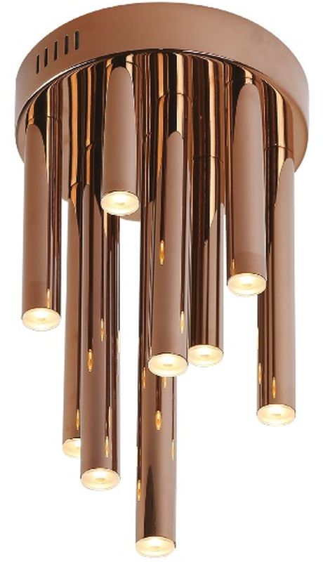MaxLight Organic Copper lampa podsufitowa 10x1W miedziana C0116