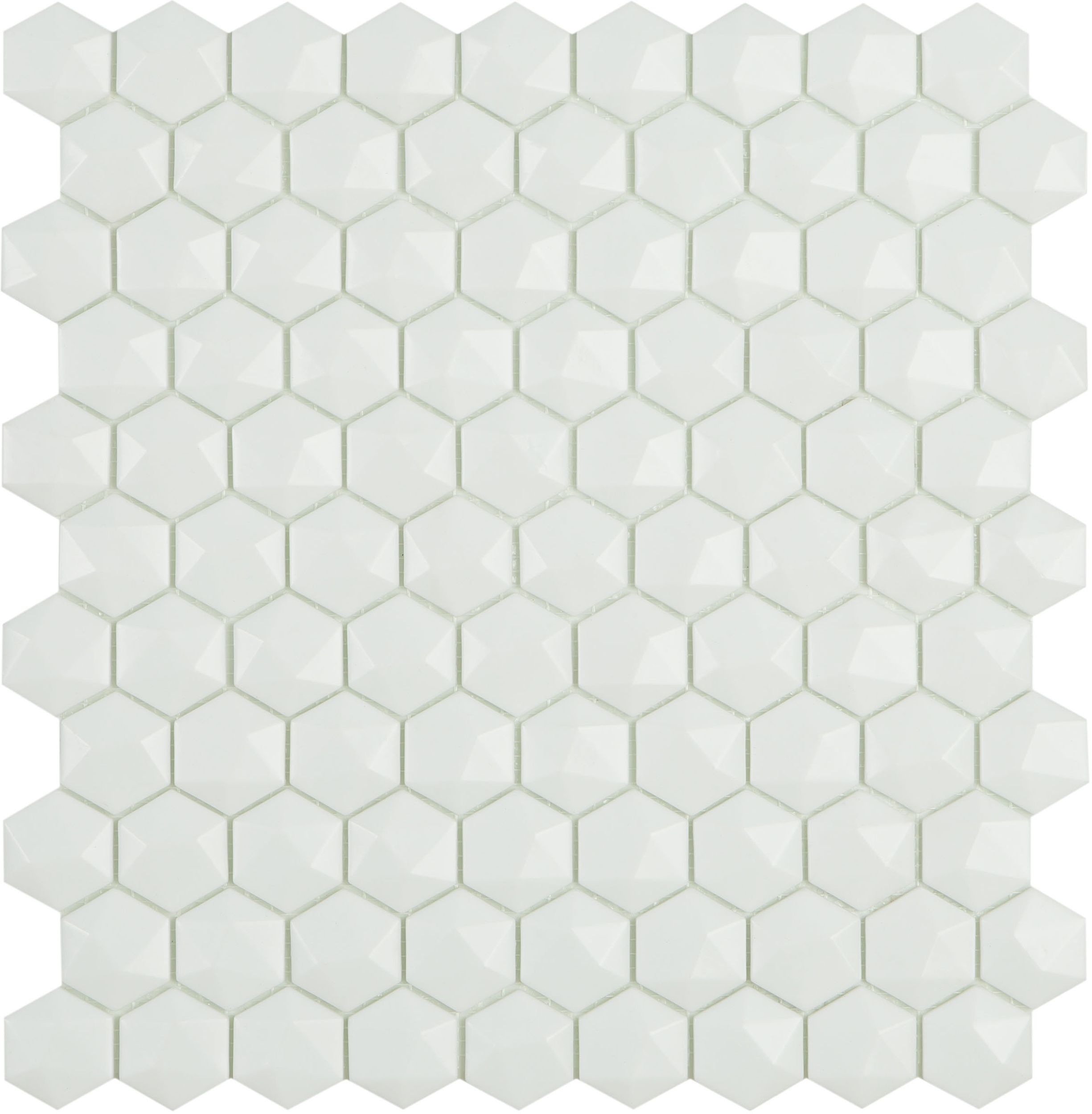 Vidrepur Nordic White Matt Hex 910/D mozaika ścienna 30x29 cm