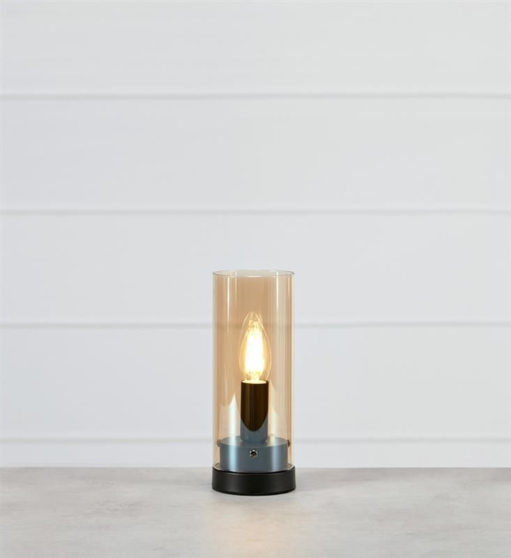 Markslöjd Post lampa stołowa 1x25 W bursztynowa 108719